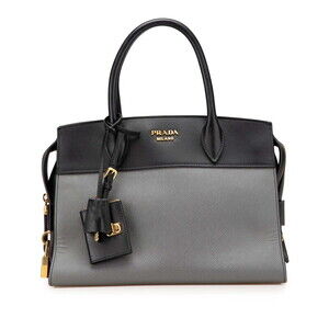 Prada Esplanade Handbag Black Saffiano Leather